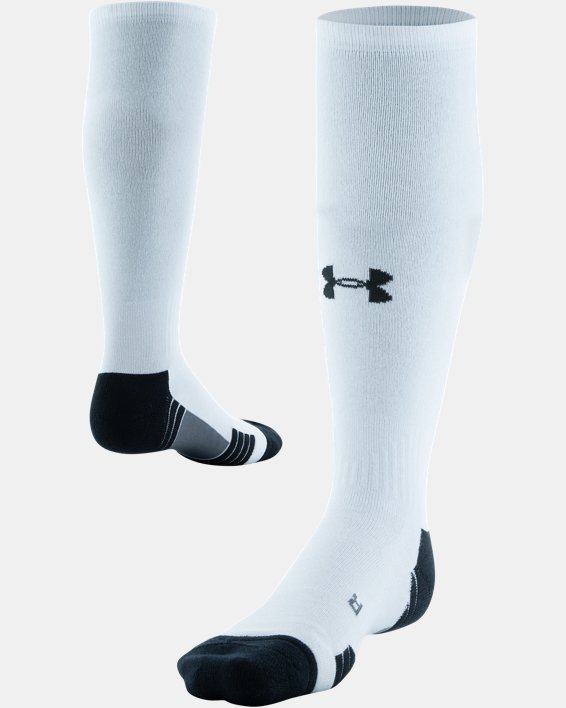 Unisex UA Team Over-The-Calf Socks, White, pdpMainDesktop image number 0
